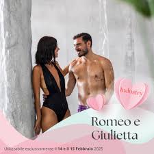 Romeo e Giulietta Industry – Percorso benessere di coppia in Spa Industry  da 2 ore + massaggio corpo da 30 minuti con burro alla vaniglia + aperitivo  di coppia in finger food