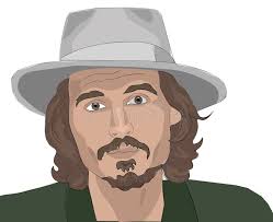 Johny Depp editorial photography. Illustration of adobe