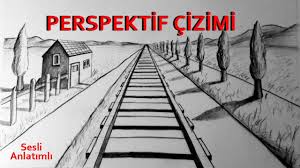 Perspektif Cizimi Resim Dersi Tek Nokta Kacisli Perspective Drawing Perspektif Cizim Drawing