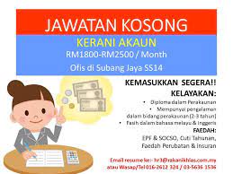 Contoh surat permohonan kerja kerani dalam bahasa inggeris terengganu w. Twitter à®‡à®² Sebar Kerja Jawatan Kosong Kemasukkan Segera Kerani Akaun Rm1800 Rm2500 Sebulan Kelayakan Diploma Dalam Perakaunan Mempunyai Pengalaman Dalam Bidang Perakaunan 2 3 Tahun Fasih Dalam Bahasa Melayu