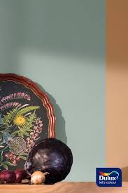 Create A Comfortable Atmosphere With Soft Blue And The Warmth Of Spiced Honey A Painted Panel Creates An Interestin Dulux Colour Spanish Interior Design Color