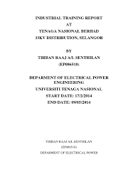 Unimap internship at tnb perlis 2019. Internship Report Tnb Distribution Selangor Transformer Power Engineering