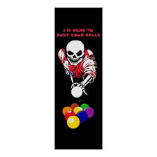 Ball Buster Skeleton Pool Billiards Original Art Poster Zazzle Com Poster Art Original Art Art