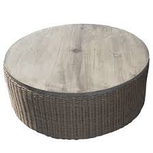 A good coffee table is a key component of any living room, but an ottoman coffee table takes style to a new level. Southern Home 42 Round Woven Ottoman Coffee Table