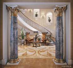 Luxury Villa In Qatar Visualized Mansion Interior Luxury Interior Staircase Design