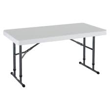 Lifetime 80160 Commercial Height Adjustable Folding Utility Table 4 Feet White Granite Details Can Be Found By Clicki White Granite Height Adjustable Table