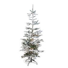 Flocked trees are those gorgeous, snowy white ones. Northlight Pre Lit Noble Fir Flocked Artificial Christmas Tree Warm Clear Lights 9 Ft 32276617 Rona