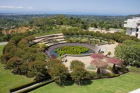 The Central Garden Created By Artist Robert Irwin Lies At The Heart Of The Getty Center Garden Visits Getty Center Landscape Design