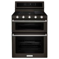 kitchenaid double oven gas range 6.0