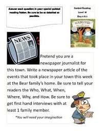 Goldilocks And The Three Bears By James Marshall 5 Day Reading Activities Goldilocks And The Three Bears Reading Activities Literacy Center Activity