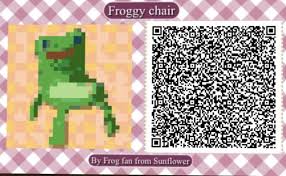 Froggy Chair Pattern Animal Crossing Qr Codes Animal Crossing Animal Crossing Qr