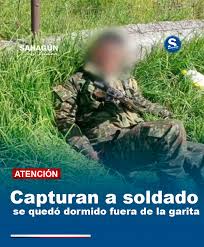🔴#ATENCIÓN || Capturan a soldado que se quedó dormido fuera de su puesto  de guardia o centinela, en Bogotá En las últimas horas el Ejército  Nacional, relacionado captura de un soldado que