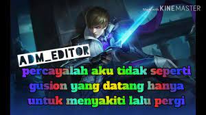 More images for kata kata gusion dan arti » Dalem Banget Bro Kumpulan Kata Kata Bijak Anak Mobile Legend