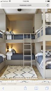 I Love This Idea For A Weekend Home I Would Add Privacy Curtains To Each Bunk Area Cool Bunk Beds Bunk Bed Rooms Bunk Bed Designs