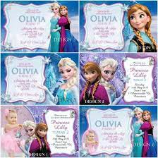Inviti Di Compleanno Di Frozen Inviti Di Compleanno In Stile Frozen