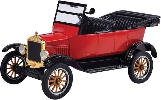 Motormax 1:24 1925 Ford Model T - Touring (Convertible) Diecast Car (Platinum Vintage Collection) (Red) : Amazon.in: Toys & Games