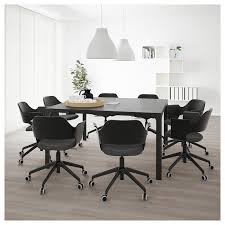 Bekant Conference Table Black Stained Ash Veneer Black Ikea Conference Table Ikea Bekant Table Top Frame