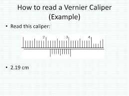 A vernier caliper is an instrument that measures internal or external dimensions and distances. Ppt Reading A Vernier Caliper Powerpoint Presentation Free Download Id 2298558