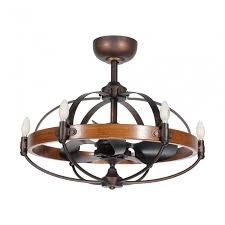 The ceiling fan may be the one home appliance that is still notorious for being an eyesore. 29 Lilo Rustic Caged Chandelier Ceiling Fan With Light And Remote Control 3 Reversible Blades Black Wood Ceiling Fans Caged Ceiling Fan Ceiling Fan Chandelier