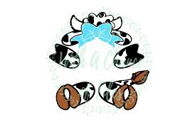Free Free 227 Baby Cow With Bow Svg SVG PNG EPS DXF File