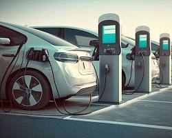 Image of electric car charging station