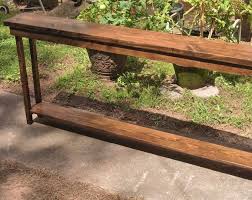 60 Inch Rustic Console Table Extra Narrow Sofa Table Entryway Etsy Rustic Console Tables Rustic Consoles Rustic Entryway Table