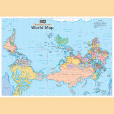 Auf weltkarte.com finden sie eine vielfalt von links zu kostenlosen online weltkarten, landkarten und stadtplänen aus aller welt. Weltkarte Auf Dem Kopf Upside Down World Map Landkarte Australien Karten De