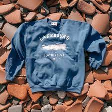 Indigo Lakebound Crewneck - Lakebound Clothing Co.