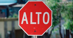 Alto stop sign in spanish. Why Do Stop Signs In Mexico Guatemala And Honduras Say Alto In The Text But In Argentina Chile And Uruguay They Say Pare In Spain Why Do They Say Stop In English