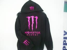 Unomatch women monster printed warm loose hoodie. Pink Monster Hoodie Energy Clothing Monster Hoodie Monster Energy