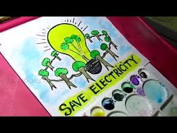 How To Draw Save Electricity Save Energy Poster Drawing