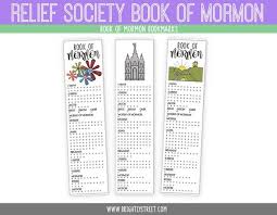 items similar to book of mormon reading chart bookmark on etsy