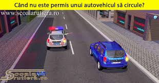 2 conducerea unui vehicul cu încalcarea regulilor referitoare la transportul marfurilor periculoase ori cu gabarite si/sau mase depasite; Chestionare Auto Nu Este Permis Unui Autovehicul SÄƒ Circule Atunci Cand