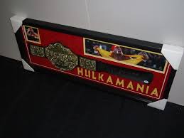 Hulk Hogan Signed 15x39 Shadowbox Wwe Championship Belt Display Inscribed Hof 05 Wwe Psa Coa