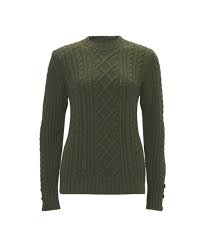Women S Barbour Barrasford Lambswool Sweater Chambray Sweaters Lambswool Sweater Clothes Design