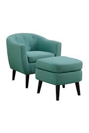 Poundex F1651 Bobkona Ngaio Wording Fabric Accent Chair With Ottoman 21 Fabric Accent Chair Accent Chairs Ottoman