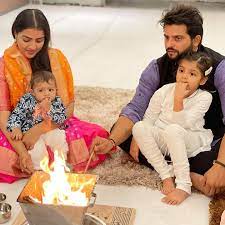 Check out this biography to know about his childhood, family life, achievements and fun facts about him. Suresh Raina Celebrating Diwali With Family In His New House See Pic Granthshala News