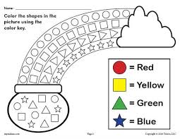 Free Printable St Patrick S Day Preschool Shapes Worksheet Shapes Worksheets Like St Patricks Day Crafts For Kids St Patrick Day Activities Shapes Preschool