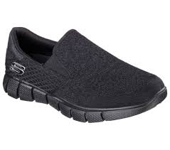 51521 Eww Extra Wide Black Skechers Shoes Men Memory Foam Comfort Slip On Casual Black Skechers Sketchers Shoes Women Mens Slip On Shoes