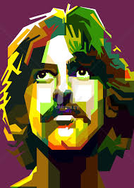George Harrison The Beatles Pop Art WPAP