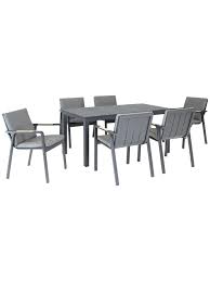 Kettler Paros 6 Seater Garden Dining Table And Chairs Set Grey Dining Table Chairs Table And Chair Sets Table And Chairs