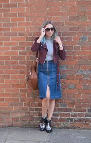 OOTD: The Denim Midi Skirt | Rock On Holly