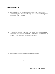 Physics module form 4 chapter 2 : Exercise Chapter 2 Physics Form 4 Tension Physics Force