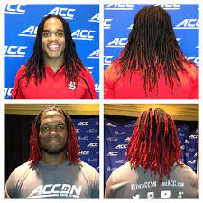 Dyed dreads take dreadlock beards to a whole new level. Pair Of Acc Players Make Fashion Statement With School Color In Dreads Acc Blog Espn