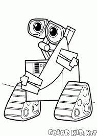 Dibujo Para Colorear Wall E Y La Antena
