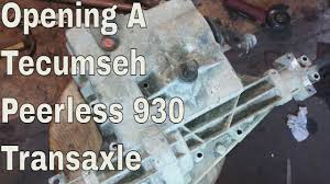 We proudly build differentials, gearboxes, transmissions, and transaxles. Opening A Tecumseh Peerless 930 Transaxle Youtube