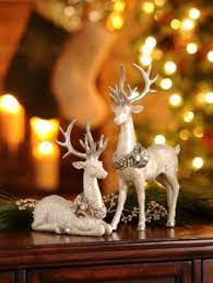 Check spelling or type a new query. White Deer Statue Set Of 2 Christmas Deer Decorations Christmas Reindeer Decorations Holiday Decor Christmas