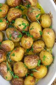 Oven Roasted Baby Potatoes The Suburban Soapbox Recipe Roasted Baby Potatoes Oven Roasted Baby Potatoes Baby Potato Recipes
