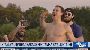 #37 for the tampa bay lightning. Yanni Gourde Celebrates During Boat Parade Youtube