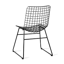 Hs codes of 7302 : Hkliving Metal Wire Chair Black